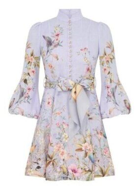 Zimmermann Rebellion Button Mini Dress